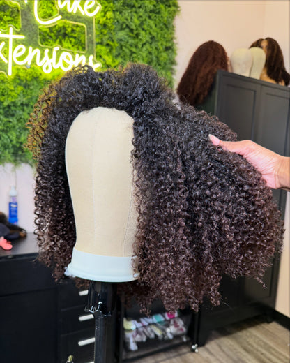Sun Kissed Chocolate Ombré - Premade Flipover Wig (RTS)