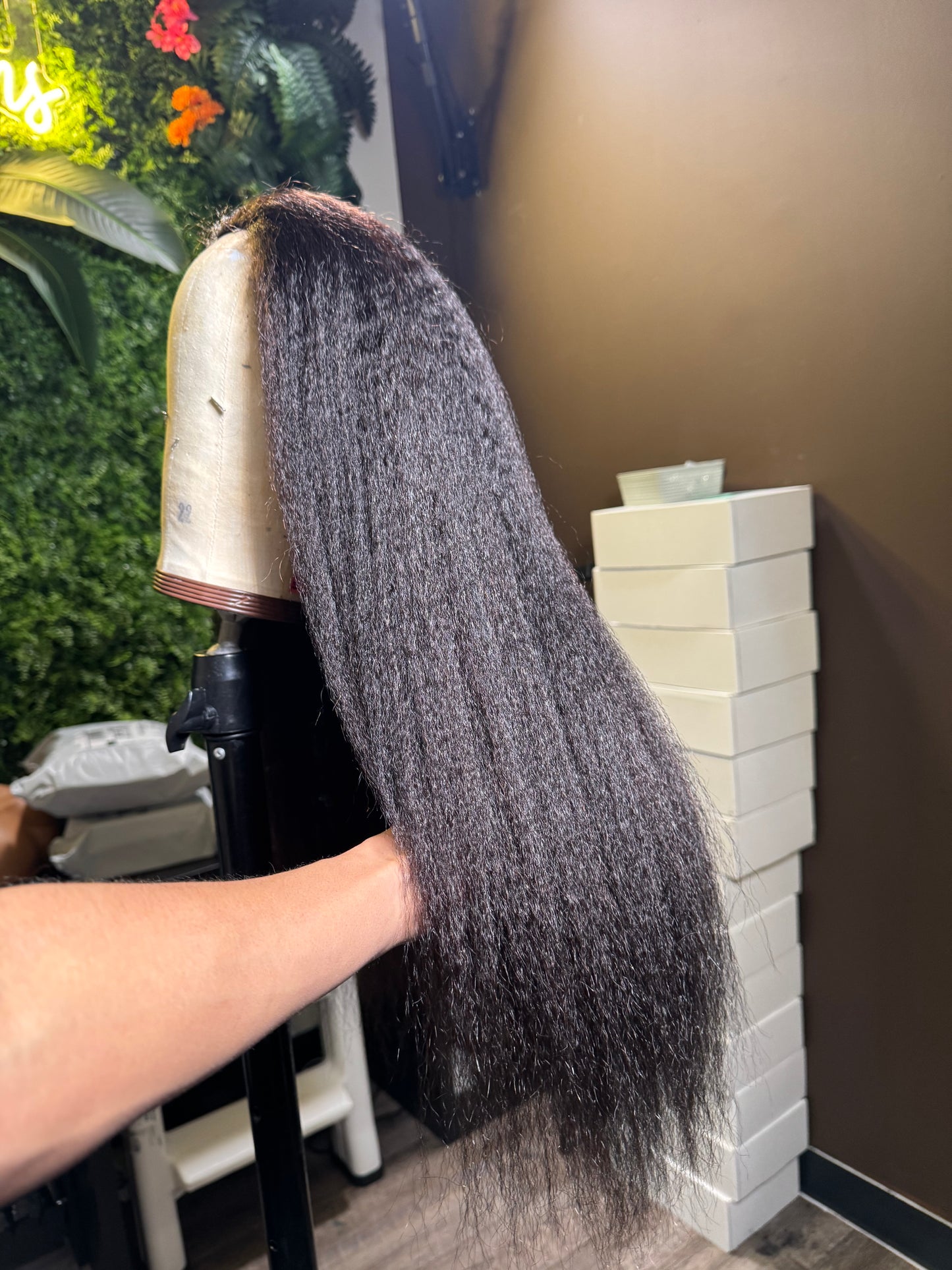 Kinky Straight - Premade Flipover Wig (RTS)
