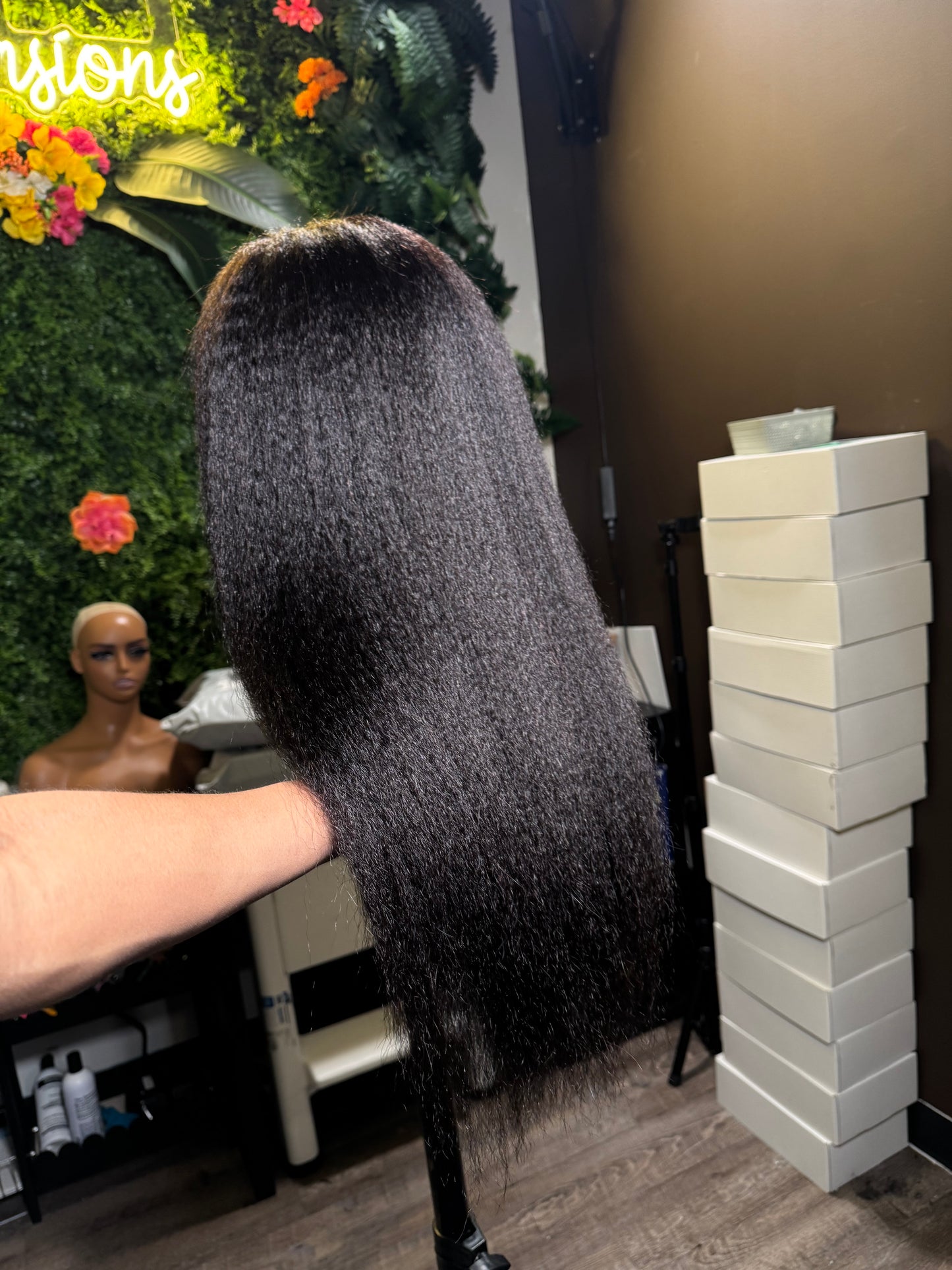 Kinky Straight - Premade Flipover Wig (RTS)