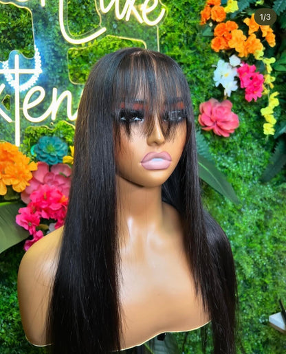 Wispy Fringe Bang —  Premade Wig (MTO)