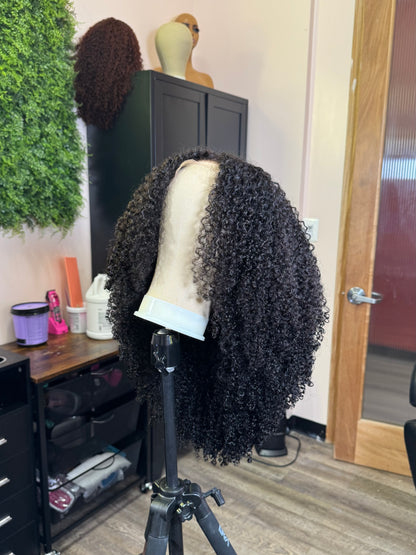 Long Layer Curly Cut V/U-Part Premade Wig