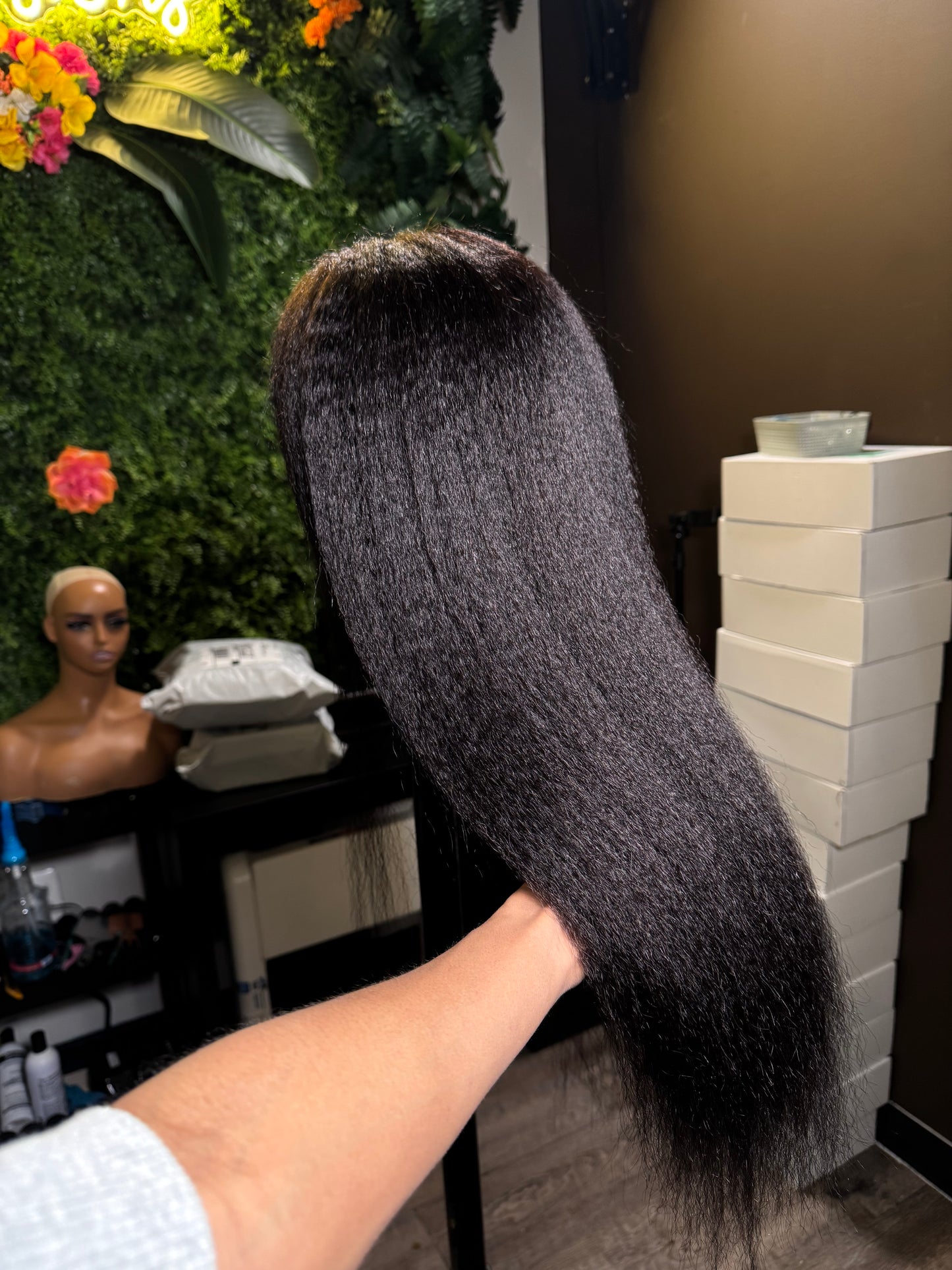 Kinky Straight - U-Part Premade Wig (PREORDER)