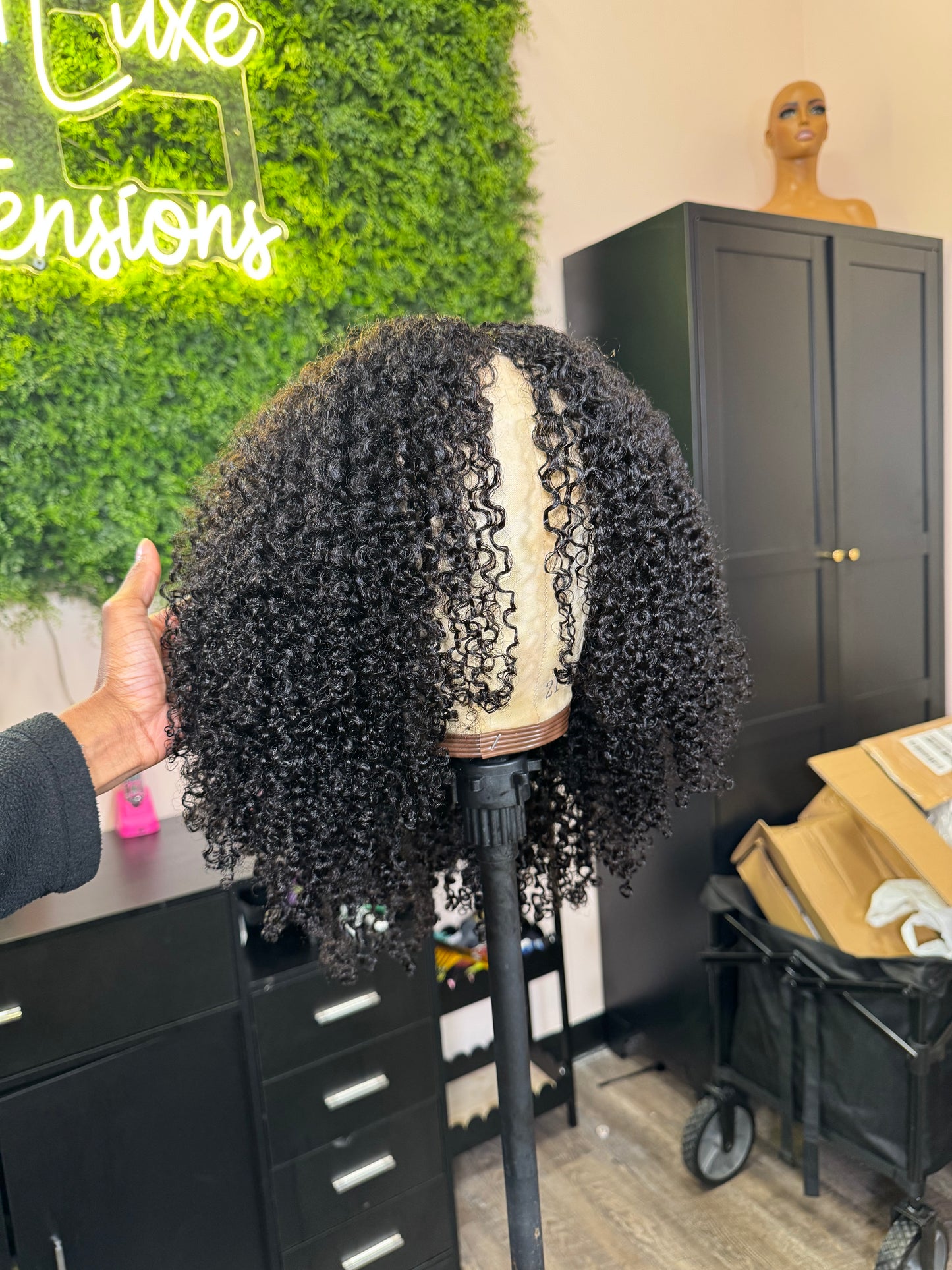 Kinky Curly - V-Part Premade Wig (RTS)