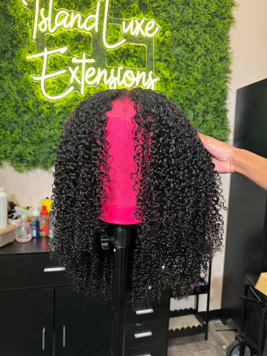 Kinky Curly - Customized Premade Lace wig (RTS)
